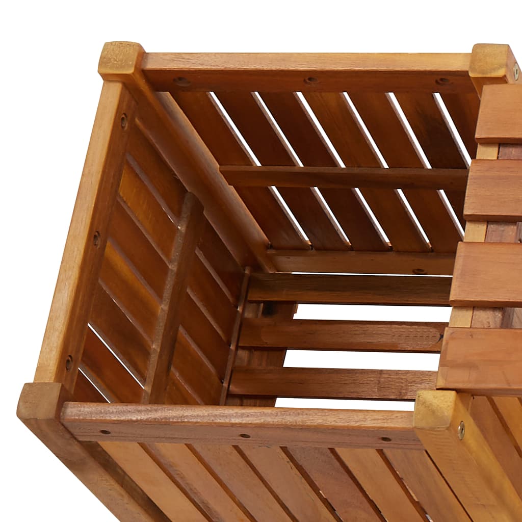 vidaXL Planter Bench Outdoor Garden Wooden Planter Box Bench Solid Wood Acacia-3