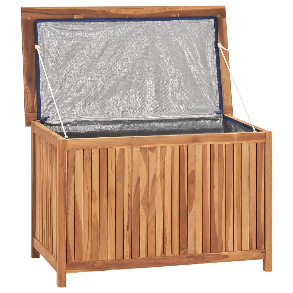 vidaXL Patio Storage Box Deck Box Garden Outdoor Cabinet Chest Solid Wood Teak-4