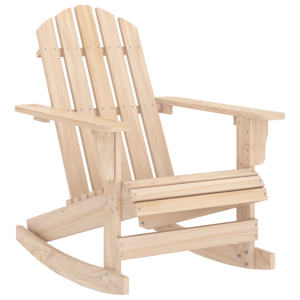 vidaXL Adirondack Rocking Chair Lounge Patio Chair for Garden Solid Wood Fir-4