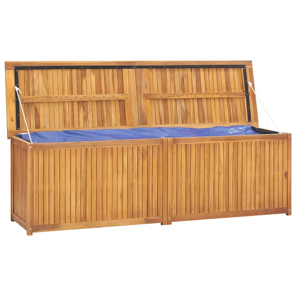 vidaXL Patio Storage Box Deck Box Garden Outdoor Cabinet Chest Solid Wood Teak-1