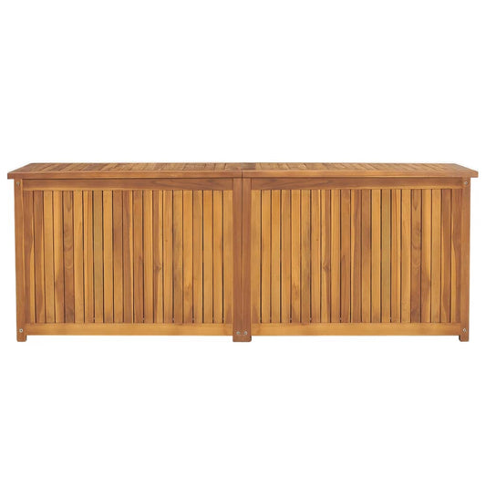 vidaXL Patio Storage Box Deck Box Garden Outdoor Cabinet Chest Solid Wood Teak-0